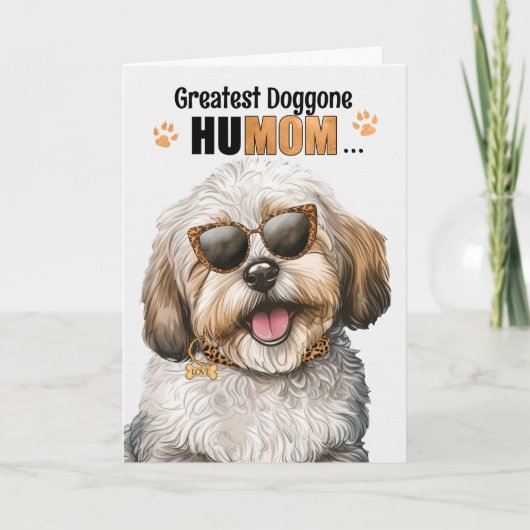 Havanese Hond Beste HuMOM Ooit Moederdag Feestdagen Kaart (Voorkant)