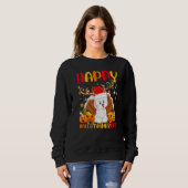Havanese Hond Blij Havanese Hellothanksmas Trui (Voorkant volledig)