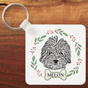 Havanese hond gepersonaliseerd sleutelhanger
