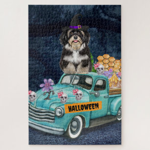 Havanese Hond Halloween Truck Griezelnacht Legpuzzel