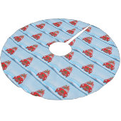 Havanese hond in auto met kerstman kerstboom rok (Gekanteld)