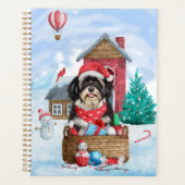 Havanese hond in het sneeuwbalhuis planner (Voorkant)