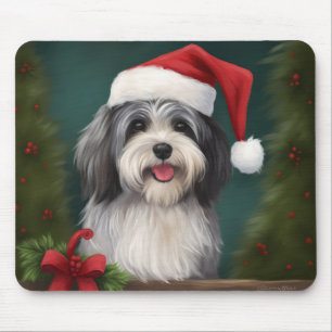 Havanese Hond in Sneeuw Kerstmis Muismat