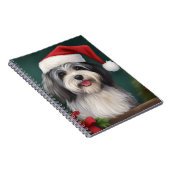 Havanese Hond in Sneeuw Kerstmis Notitieboek (Rechterzijde)