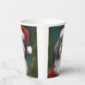 Havanese Hond in Sneeuw Kerstmis Papieren Bekers (Rechts)