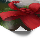 Havanese Hond in Sneeuw Kerstmis Perfect Poster (Hoek)