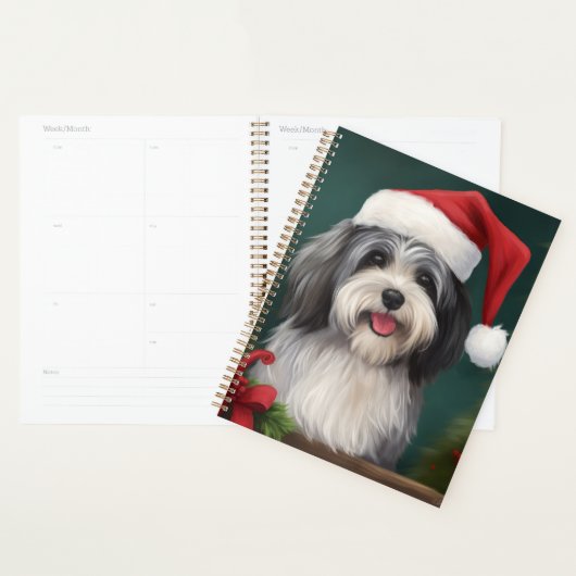 Havanese Hond in Sneeuw Kerstmis Planner (Display)