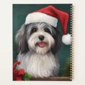 Havanese Hond in Sneeuw Kerstmis Planner (Achterkant)