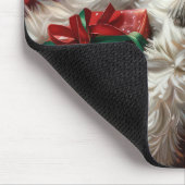 Havanese Hond Kerst Feestelijk Muismat (Hoek)