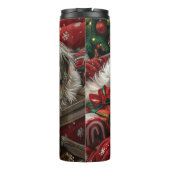 Havanese Hond Kerst Feestelijk Thermosbeker (Achterkant)