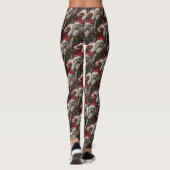 Havanese Hond Kerst Festiviteit Leggings (Achterkant)