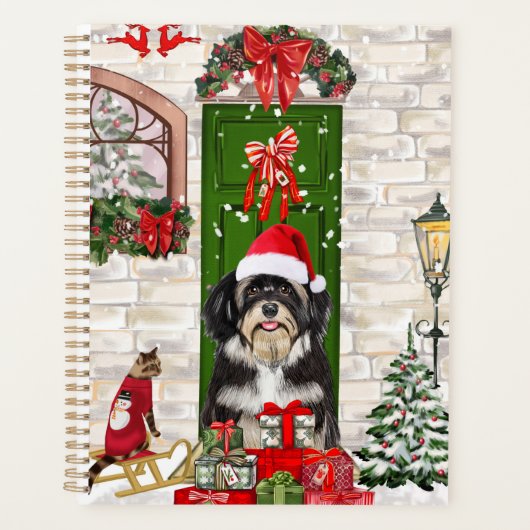 Havanese Hond Kerst Planner (Voorkant)