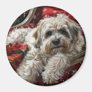Havanese Hond Kerstfeest Magneet