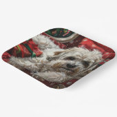 Havanese Hond Kerstfeest Papieren Bordje (Gebogen)