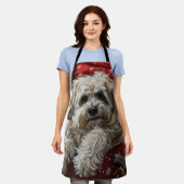 Havanese Hond Kerstfeest Schort (Gedragen)