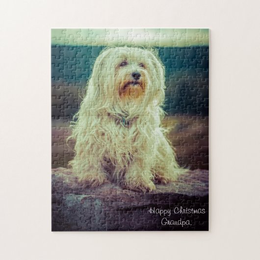 Havanese hond. legpuzzel (Verticaal)