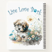 Havanese Hond Mam Bloemen Notitieboek (Achterkant)