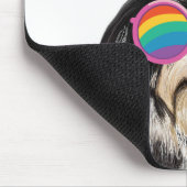 Havanese hond met harten Valentijnsdag Muismat (Hoek)