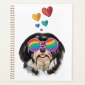 Havanese hond met harten Valentijnsdag Planner (Voorkant)