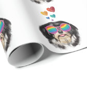 Havanese hond met harten Valentijnsdag Throw Pil Cadeaupapier (Rol Hoek)