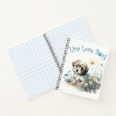 Havanese Hond Moeder Bloem Notitieboek (Binnen)