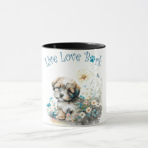 Havanese Hond Moeder Bloemstuk Mok