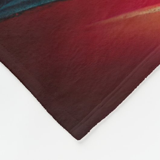 Havanese hond op digitaal fietsenschilderij fleece deken (Hoek)