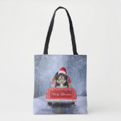 Havanese hond op sneeuw in kerstmis tote bag (Voorkant)