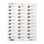 Havanese Hond Retour Adres Labels (Full Sheet)