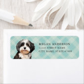 Havanese hond retour adreslabels etiket (Insitu)