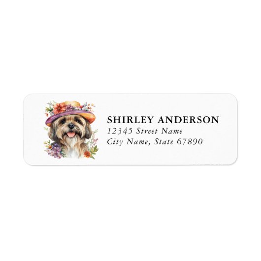 Havanese Hond Retouradres Labels (Voorkant)