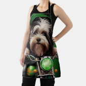 Havanese Hond Rijdt op Fiets St. Patrick's Day Schort (Insitu)