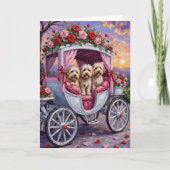 Havanese Hond Valentijnsdag  Kaart (Voorkant)