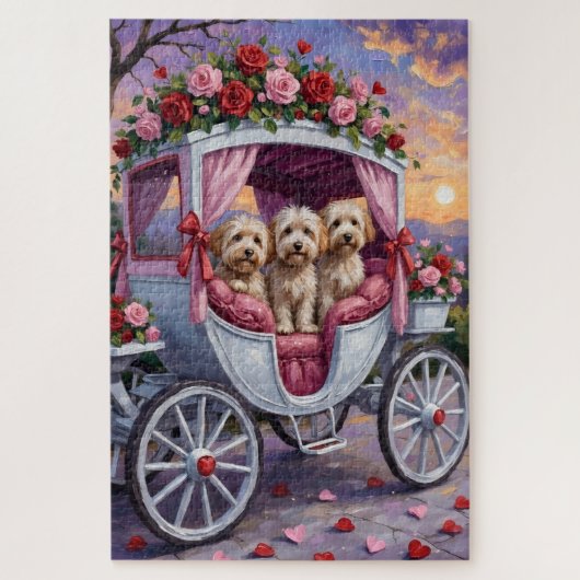 Havanese Hond Valentijnsdag Legpuzzel (Verticaal)
