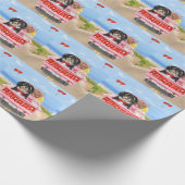 Havanese Hond Valentijnsdag Vrachtwagen Cadeaupapier (Hoek)