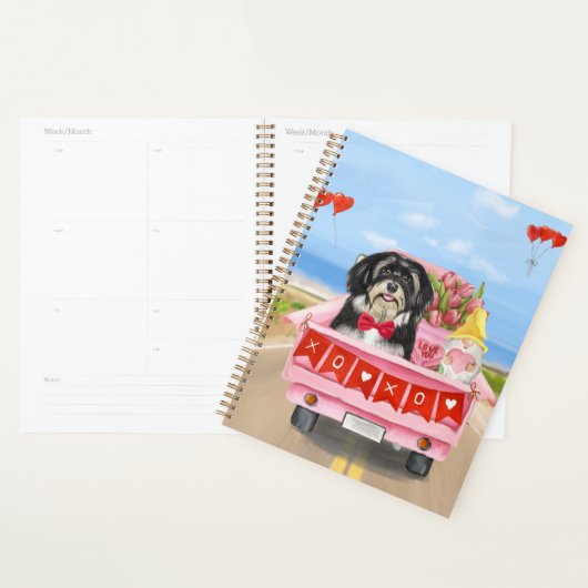 Havanese Hond Valentijnsdag Vrachtwagen Planner (Display)