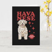 Havanese hond van de koelste | Havaneses Kaart (Gele Bloem)