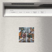 Havanese Honden Kerst Sneeuw Vakantie Magneet (Insitu (Vaatwasser))
