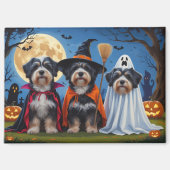 Havanese Honden Pompoen Halloween Grappig  Magneet (Voorkant)