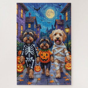 Havanese honden trick-or-treating Halloween kostuu Legpuzzel
