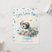 Havanese hondenadoptie, Gotcha-dag Kaart (Voorkant / Achterkant in situ)