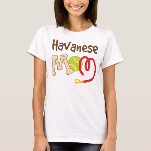 Havanese Hondenras Mam Gift T-shirt (Voorkant)