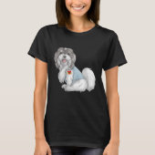 Havanese I love ma Tattoo Dog Funny Moederdag T-shirt (Voorkant)