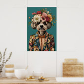 Havanese in pak poster, Havanese portret Poster (Keuken)