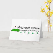 Havanese Kaart (Gele Bloem)