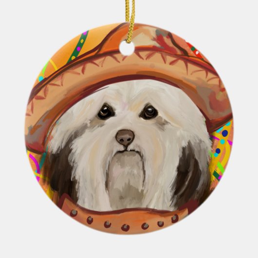 HAVANESE     KERAMISCH ORNAMENT (Voorkant)