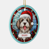 Havanese Keramische Cirkel Ornament (Rechts)