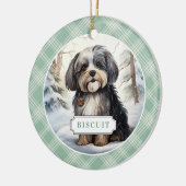 Havanese keramische cirkel Ornament (Links)