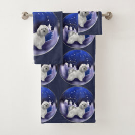 Havanese kerst bad handdoek