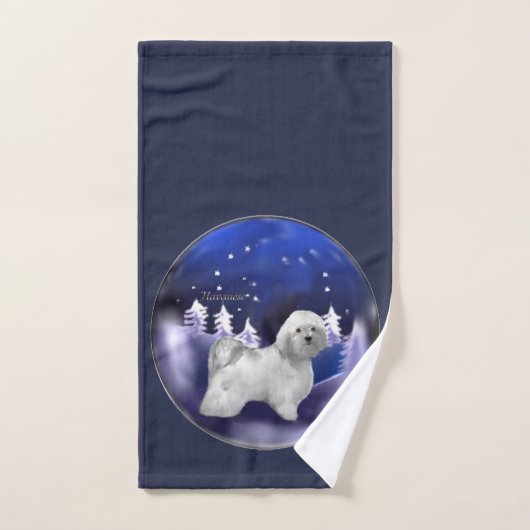 Havanese kerst bad handdoek (Handdoek)